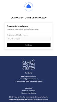 Inscripción a los campamentos de verano desde el móvil