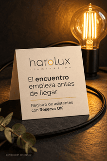 Composición conceptual de registro para encuentros de empresa de Harolux