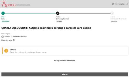 Inscripción a una charla coloquio organizada por APACU